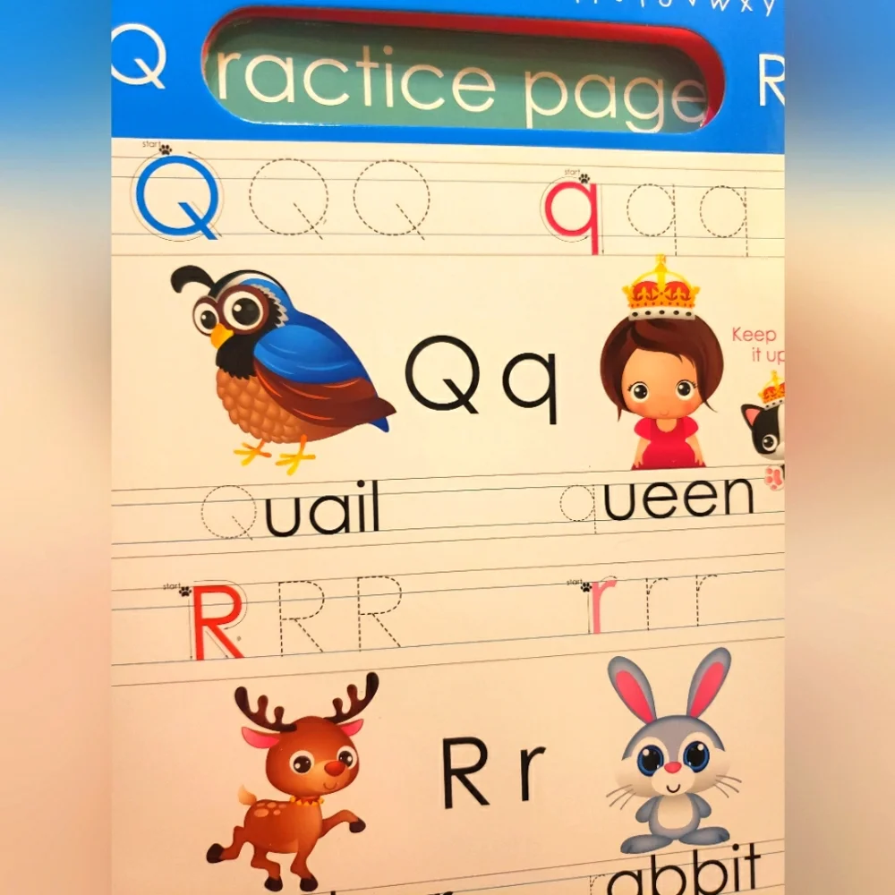 Write & Wipe Little Learning Alphabet Book Educational Toys Kids